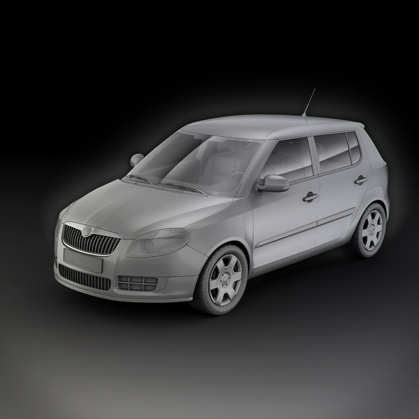 skoda fabia blueline dxf - Skoda Fabia BlueLine 5J by RTEwork